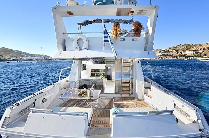 Book Ferretti Yachts 52/8 Motor yacht for bareboat charter in Mykonos, Cyclades, Greece with TripYacht!, picture 6