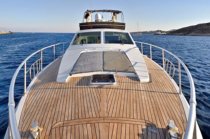 Book Ferretti Yachts 52/8 Motor yacht for bareboat charter in Mykonos, Cyclades, Greece with TripYacht!, picture 7