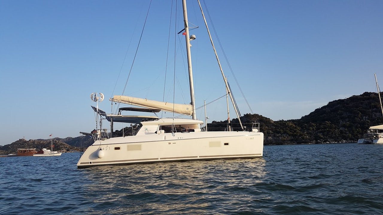 Book Lagoon 421 - 3 cab. Catamaran for bareboat charter in Elba, Portoferraio, Tuscany, Italy with TripYacht!, picture 1