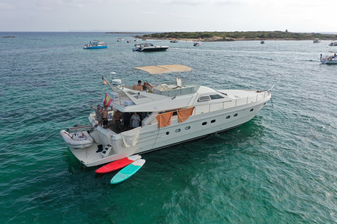 Book Ferretti Yachts 175 Fly Motor yacht for bareboat charter in Palma de Mallorca, La Lonja, Balearic Islands, Spain with TripYacht!, picture 7