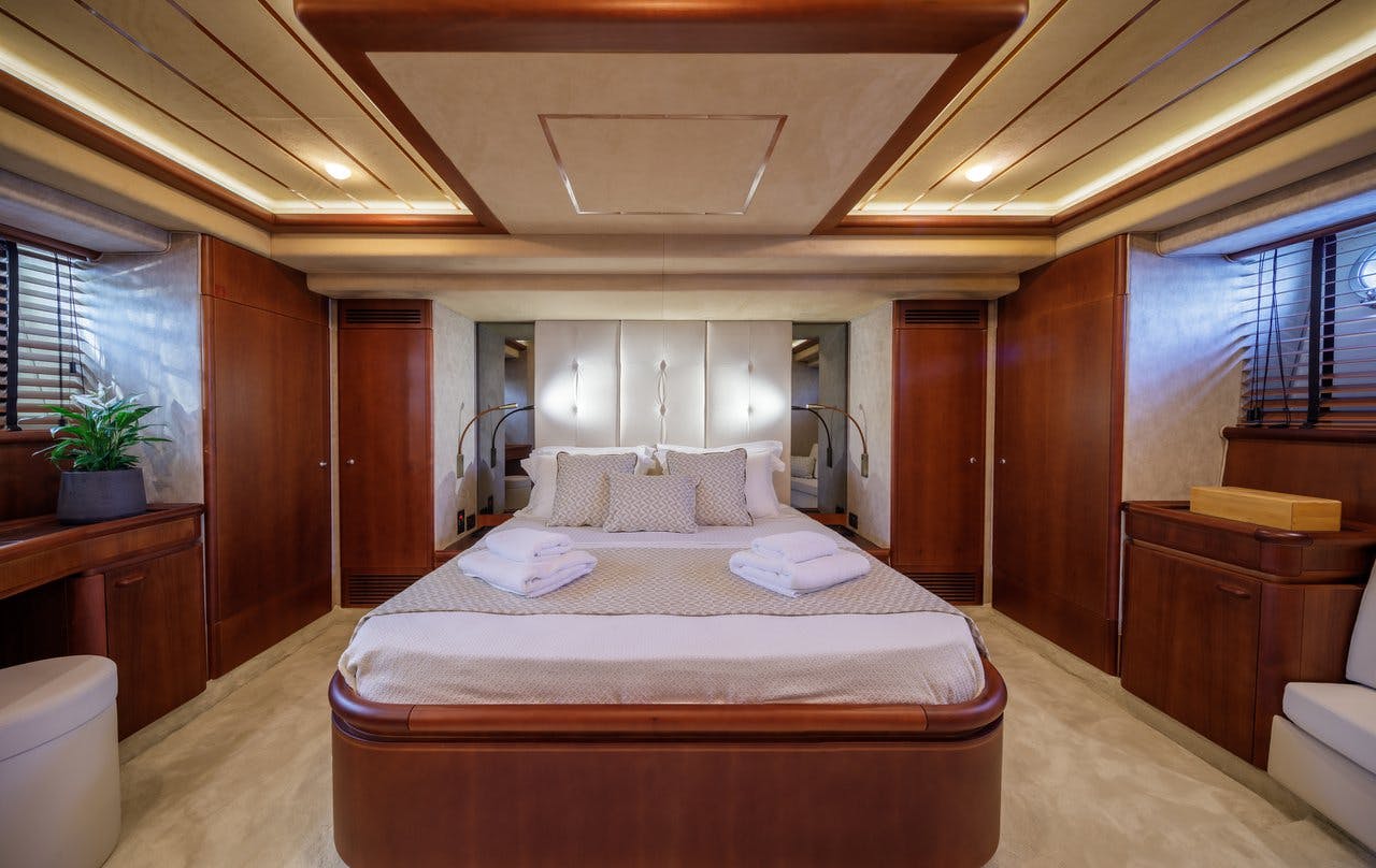 Book Ferretti Yachts 720 Luxury motor yacht for bareboat charter in Athens, Alimos marina, Athens area/Saronic/Peloponese, Greece with TripYacht!, picture 19