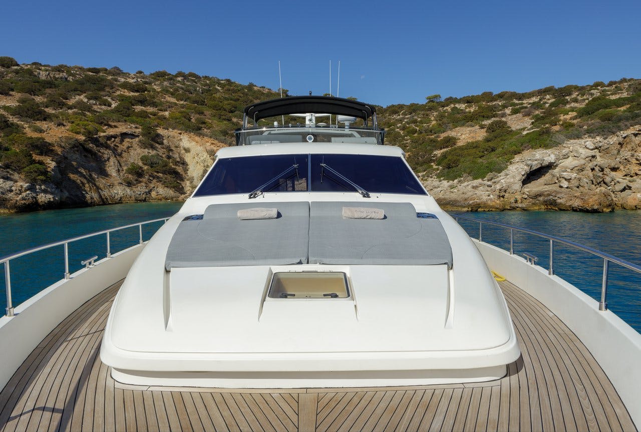 Book Ferretti Yachts 720 Luxury motor yacht for bareboat charter in Athens, Alimos marina, Athens area/Saronic/Peloponese, Greece with TripYacht!, picture 10