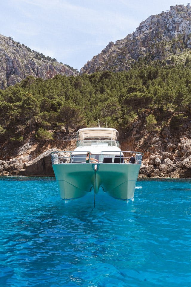 Book Kone 45 Power catamaran for bareboat charter in Club Nautico Santa Ponsa, Balearic Islands, Spain with TripYacht!, picture 6