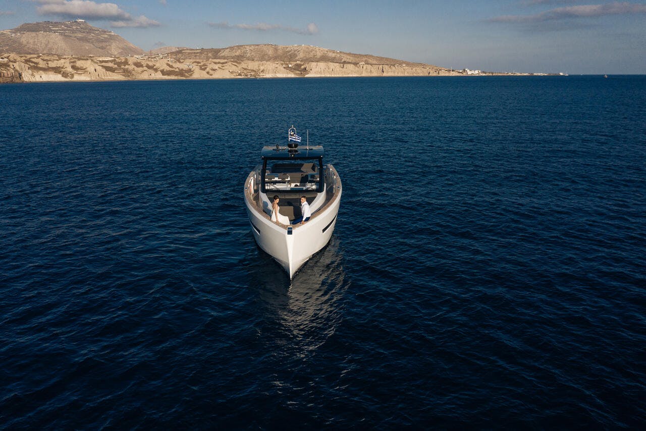 Book Fjord 48 Open Motor yacht for bareboat charter in Santorini, Cyclades, Greece with TripYacht!, picture 10