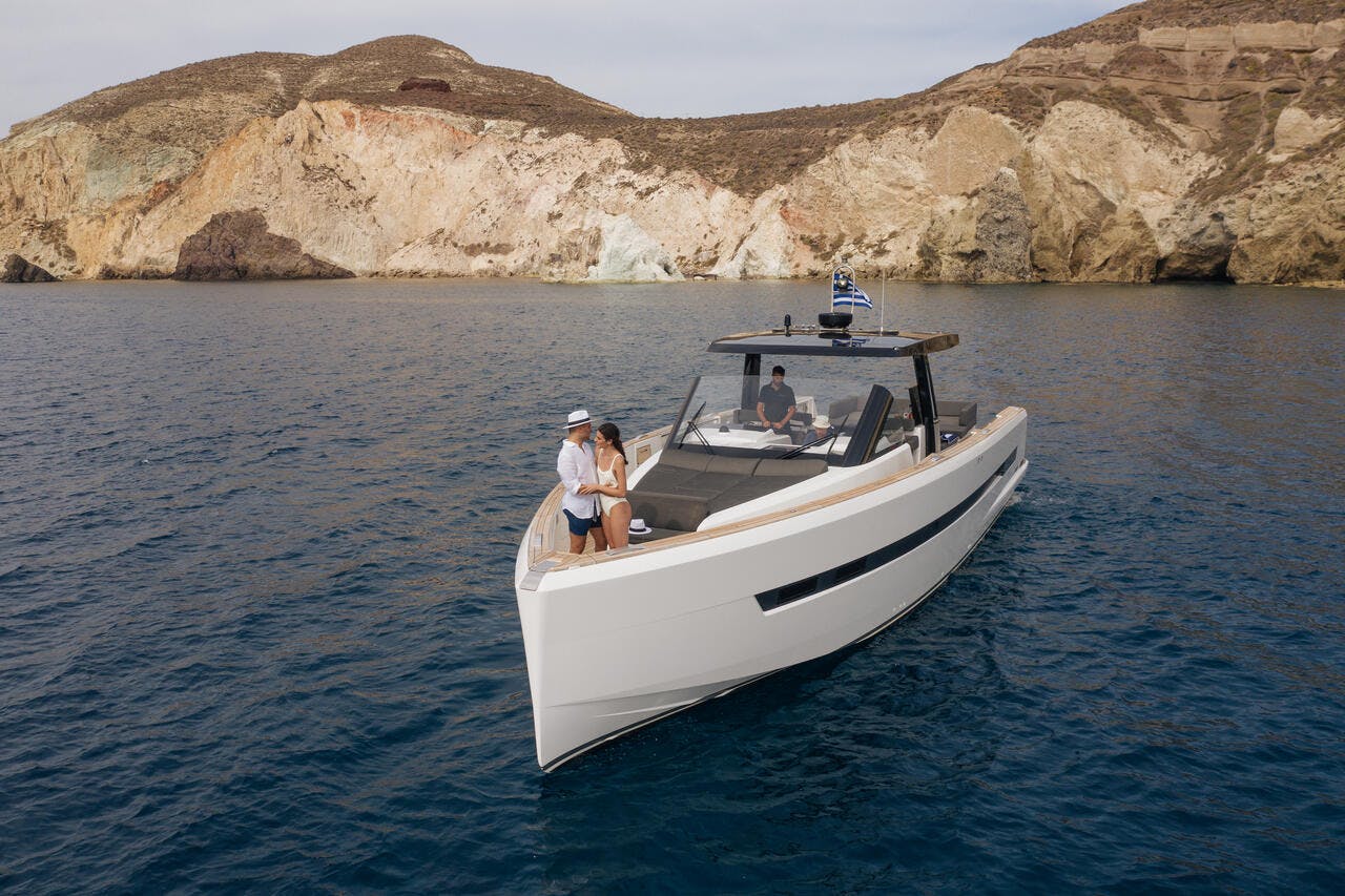 Book Fjord 48 Open Motor yacht for bareboat charter in Santorini, Cyclades, Greece with TripYacht!, picture 18