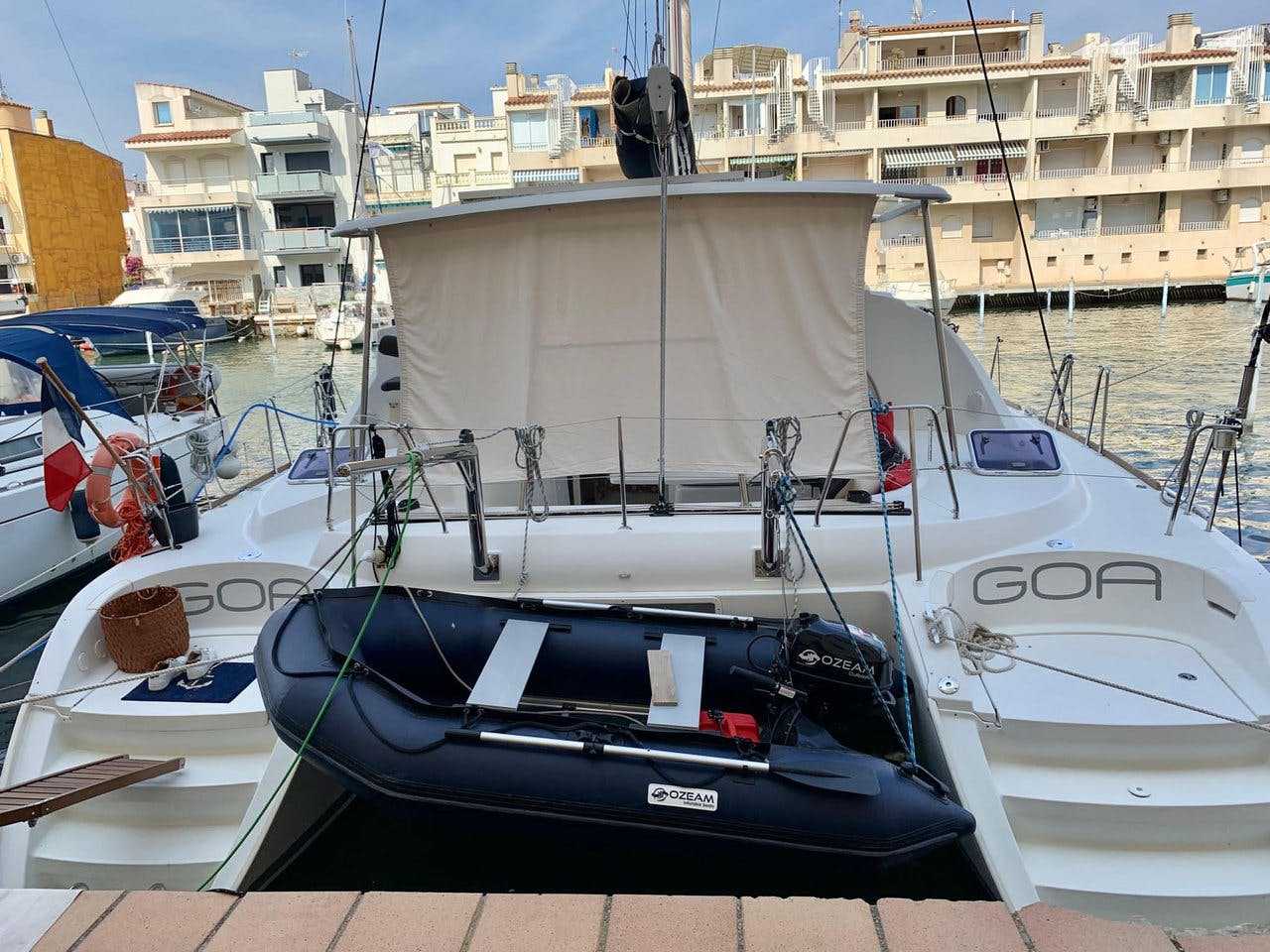 Book Lagoon 380 - 4 cab. Catamaran for bareboat charter in Roses, Empuriabrava marina, Catalonia, Spain with TripYacht!, picture 3