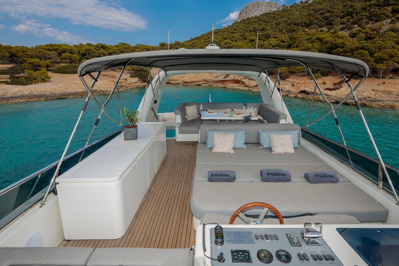 Book Alalunga 78 Luxury motor yacht for bareboat charter in Athens, Agios Kosmas marina, Athens area/Saronic/Peloponese, Greece with TripYacht!, picture 16