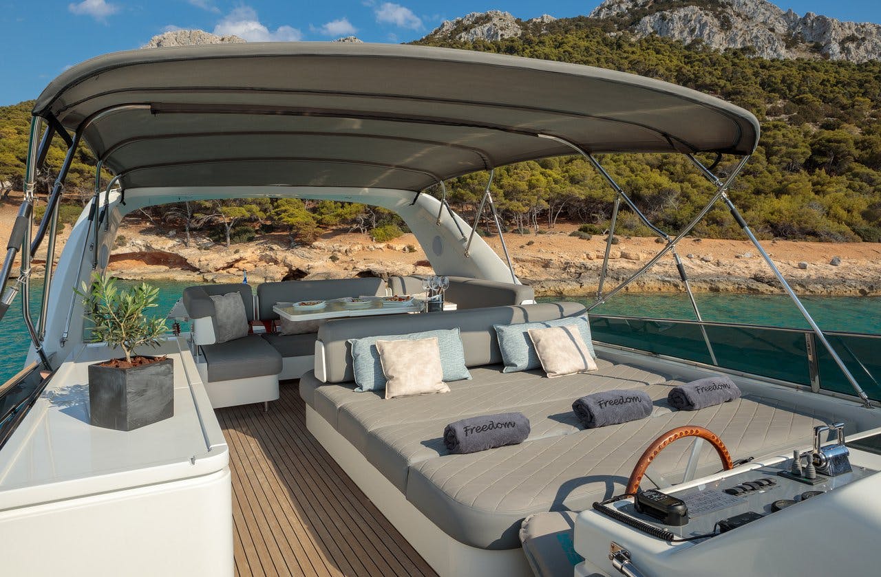 Book Alalunga 78 Luxury motor yacht for bareboat charter in Athens, Agios Kosmas marina, Athens area/Saronic/Peloponese, Greece with TripYacht!, picture 15