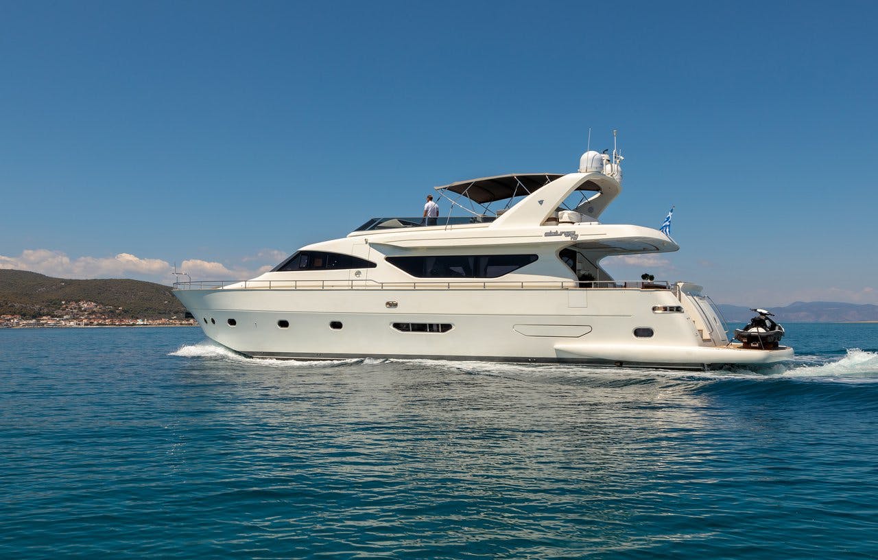 Book Alalunga 78 Luxury motor yacht for bareboat charter in Athens, Agios Kosmas marina, Athens area/Saronic/Peloponese, Greece with TripYacht!, picture 12