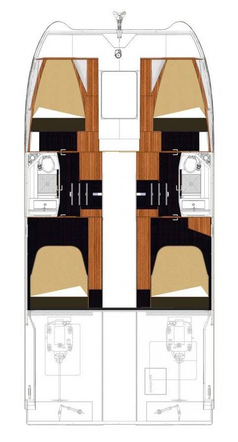 Book Fountaine Pajot MY 37 Power catamaran for bareboat charter in Pula, ACI Marina Pomer, Istra, Croatia with TripYacht!, picture 2