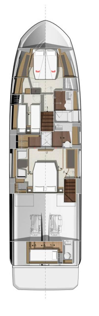 Prestige 590 Flybridge - 3 + 1 cab.	, picture 2