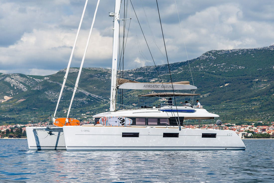 Book Lagoon 620 - 6 + 2 cab. Catamaran for bareboat charter in Marina Kastela, Split region, Croatia with TripYacht!, picture 1