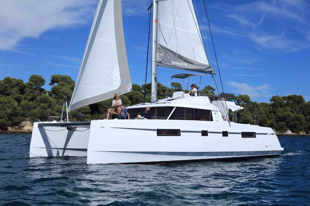 Book Nautitech 46 Fly Catamaran for bareboat charter in Athens, Alimos marina, Athens area/Saronic/Peloponese, Greece with TripYacht!, picture 1