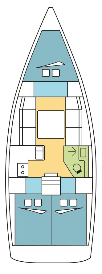 Book Dufour 360 GL - 3 cab. Sailing yacht for bareboat charter in Olbia, Sardinia, Italy with TripYacht!, picture 2