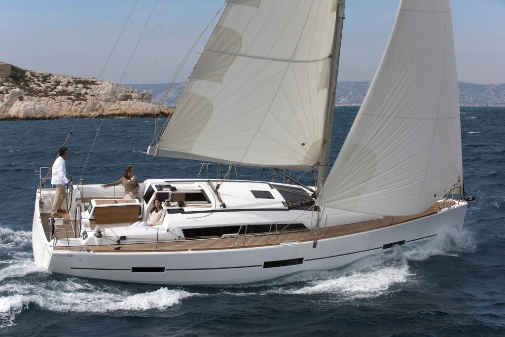 Book Dufour 412 GL Sailing yacht for bareboat charter in Corsica, Ajaccio, Port Tino Rossi, Corsica, France with TripYacht!, picture 1