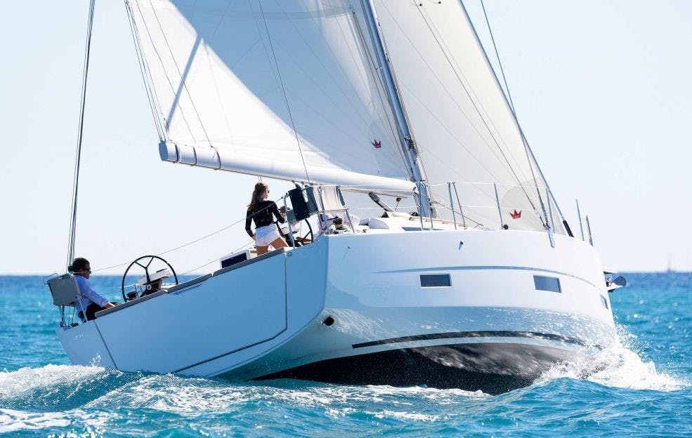 Book Dufour 430 GL Sailing yacht for bareboat charter in Cote D'Azur, Port Pin Rolland, Provence-Alpes-Côte d'Azur, France with TripYacht!, picture 13