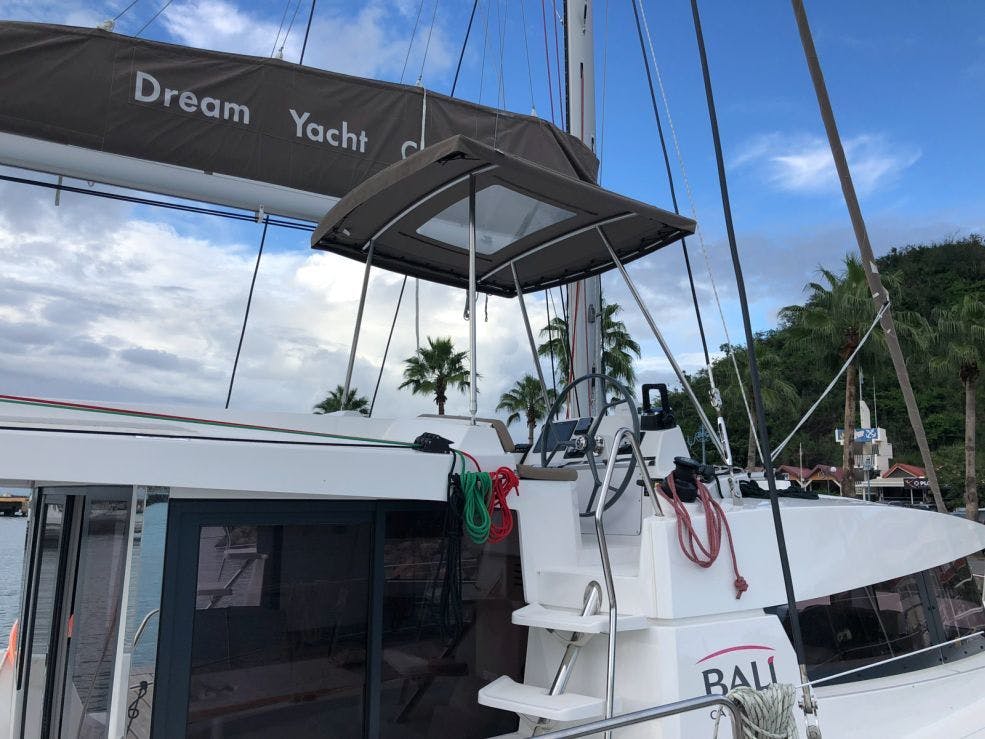 Book Bali 4.1 - 4 + 2 cab. Catamaran for bareboat charter in Guadeloupe, La Marina Bas du Fort, Guadeloupe, Caribbean with TripYacht!, picture 4