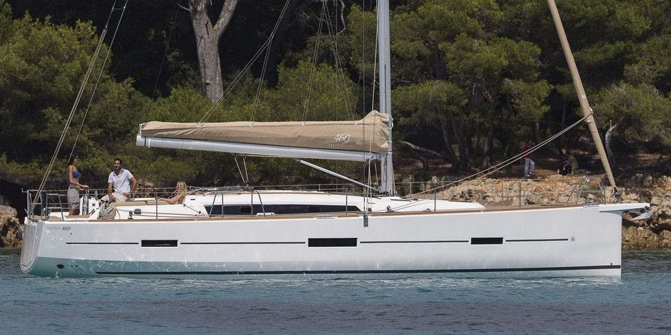 Book Dufour 460 GL - 5 cab. Sailing yacht for bareboat charter in Cote D'Azur, Port Pin Rolland, Provence-Alpes-Côte d'Azur, France with TripYacht!, picture 5