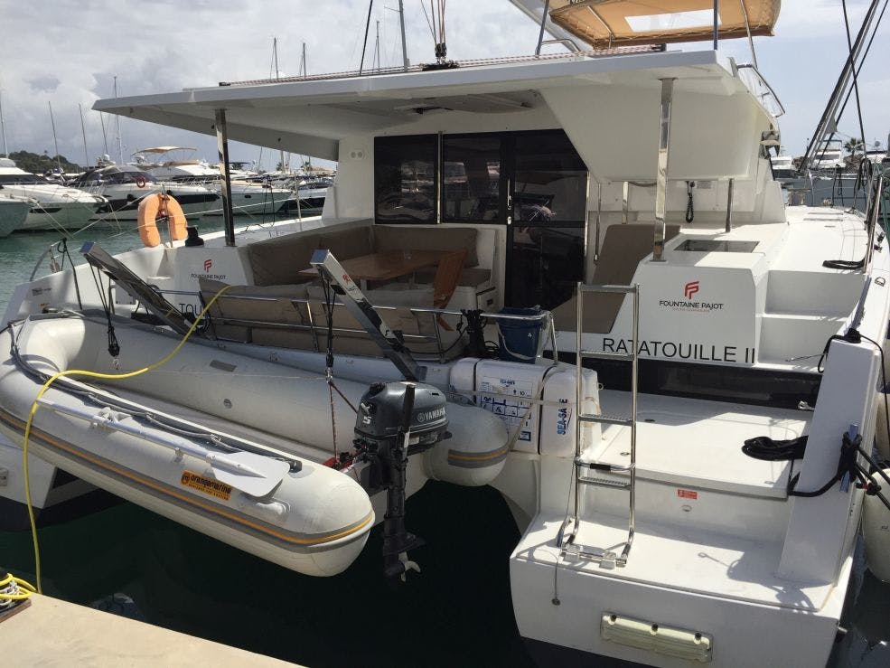 Book Fountaine Pajot Lucia 40 Catamaran for bareboat charter in Cote D'Azur, Port Pin Rolland, Provence-Alpes-Côte d'Azur, France with TripYacht!, picture 1