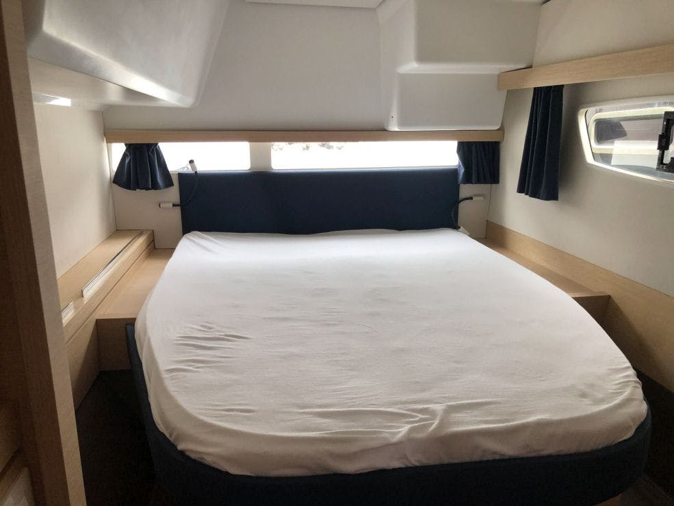 Book Fountaine Pajot Lucia 40 Catamaran for bareboat charter in Cote D'Azur, Port Pin Rolland, Provence-Alpes-Côte d'Azur, France with TripYacht!, picture 12