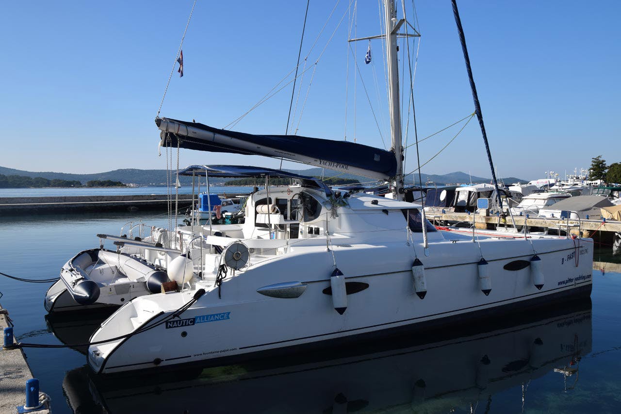 Book Lavezzi 40 Catamaran for bareboat charter in Marina Tankerkomerc, Zadar, Zadar region, Croatia with TripYacht!, picture 1