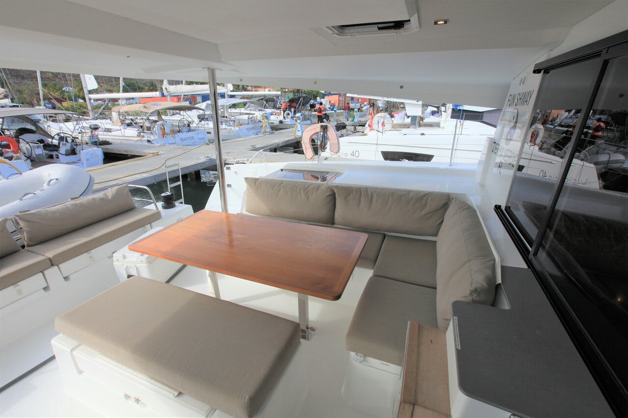 Book Fountaine Pajot Saona 47 Quintet - 5 + 1 cab. Catamaran for bareboat charter in Ritter House Marina, Tortola, British Virgin Islands with TripYacht!, picture 7