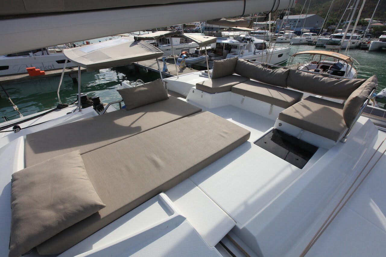 Book Fountaine Pajot Saona 47 Quintet - 5 + 1 cab. Catamaran for bareboat charter in Ritter House Marina, Tortola, British Virgin Islands with TripYacht!, picture 5