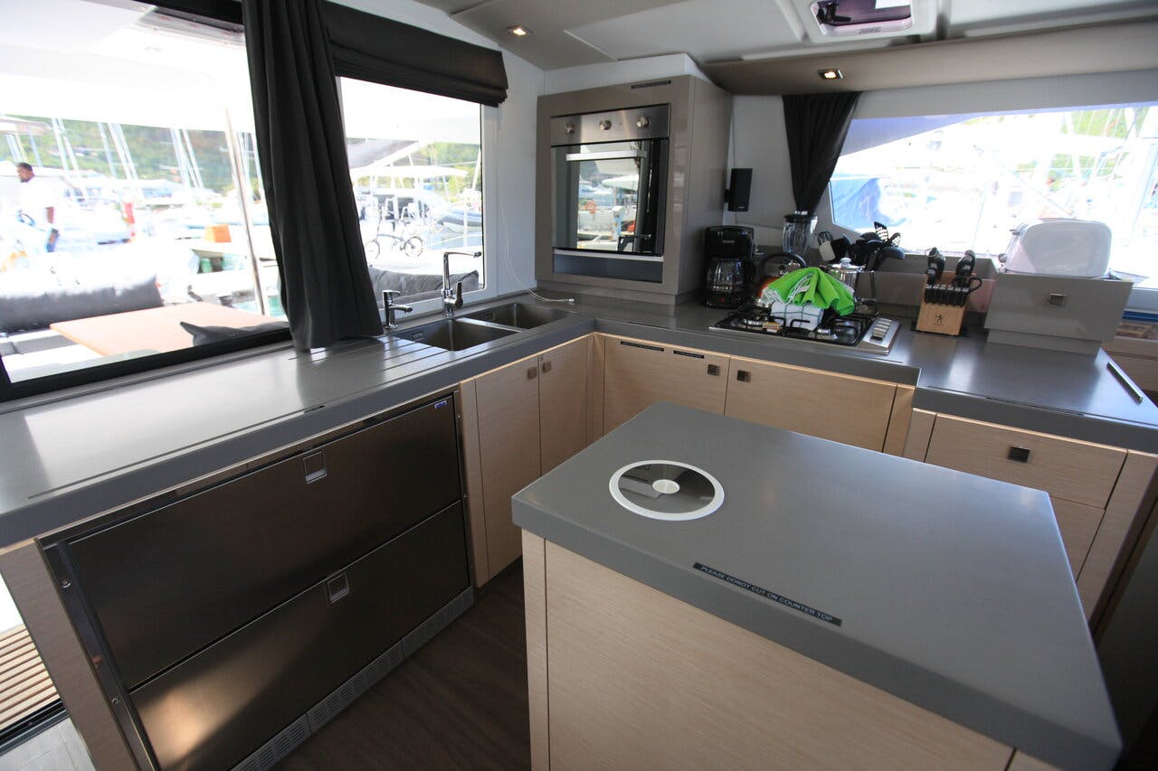 Book Fountaine Pajot Saona 47 Quintet - 5 + 1 cab. Catamaran for bareboat charter in Ritter House Marina, Tortola, British Virgin Islands with TripYacht!, picture 14