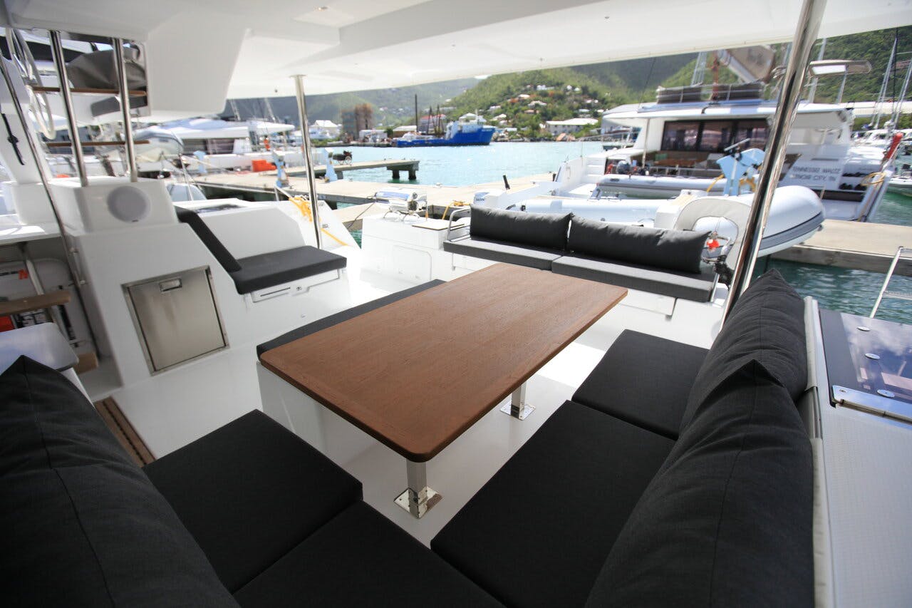 Book Fountaine Pajot Saona 47 Quintet - 5 + 1 cab. Catamaran for bareboat charter in Ritter House Marina, Tortola, British Virgin Islands with TripYacht!, picture 12