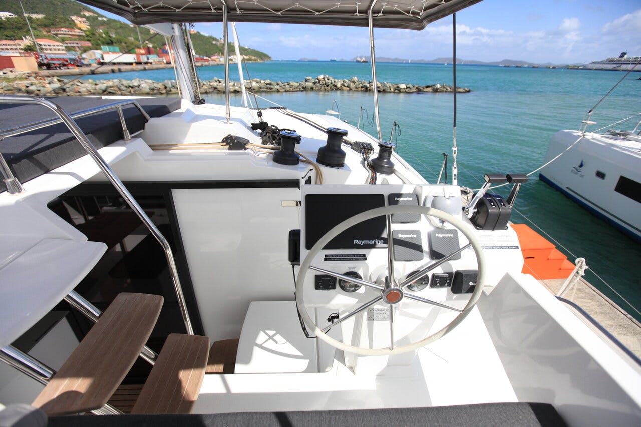 Book Fountaine Pajot Saona 47 Quintet - 5 + 1 cab. Catamaran for bareboat charter in Ritter House Marina, Tortola, British Virgin Islands with TripYacht!, picture 5