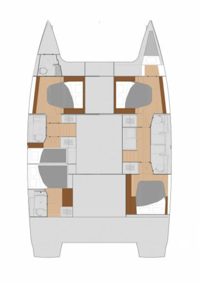 Book Fountaine Pajot Saona 47 Quintet - 5 + 1 cab. Catamaran for bareboat charter in Ritter House Marina, Tortola, British Virgin Islands with TripYacht!, picture 2