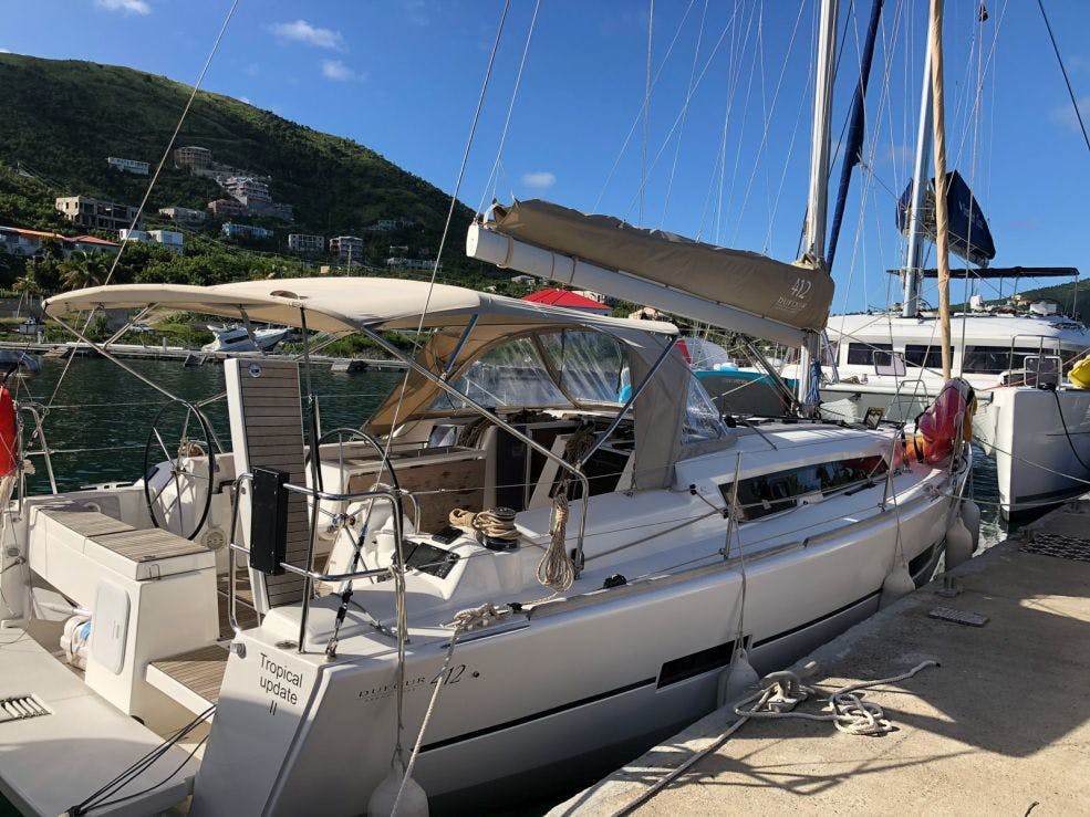 Book Dufour 412 GL Sailing yacht for bareboat charter in BVI, Scrub Island Marina, British Virgin Islands with TripYacht!, picture 4