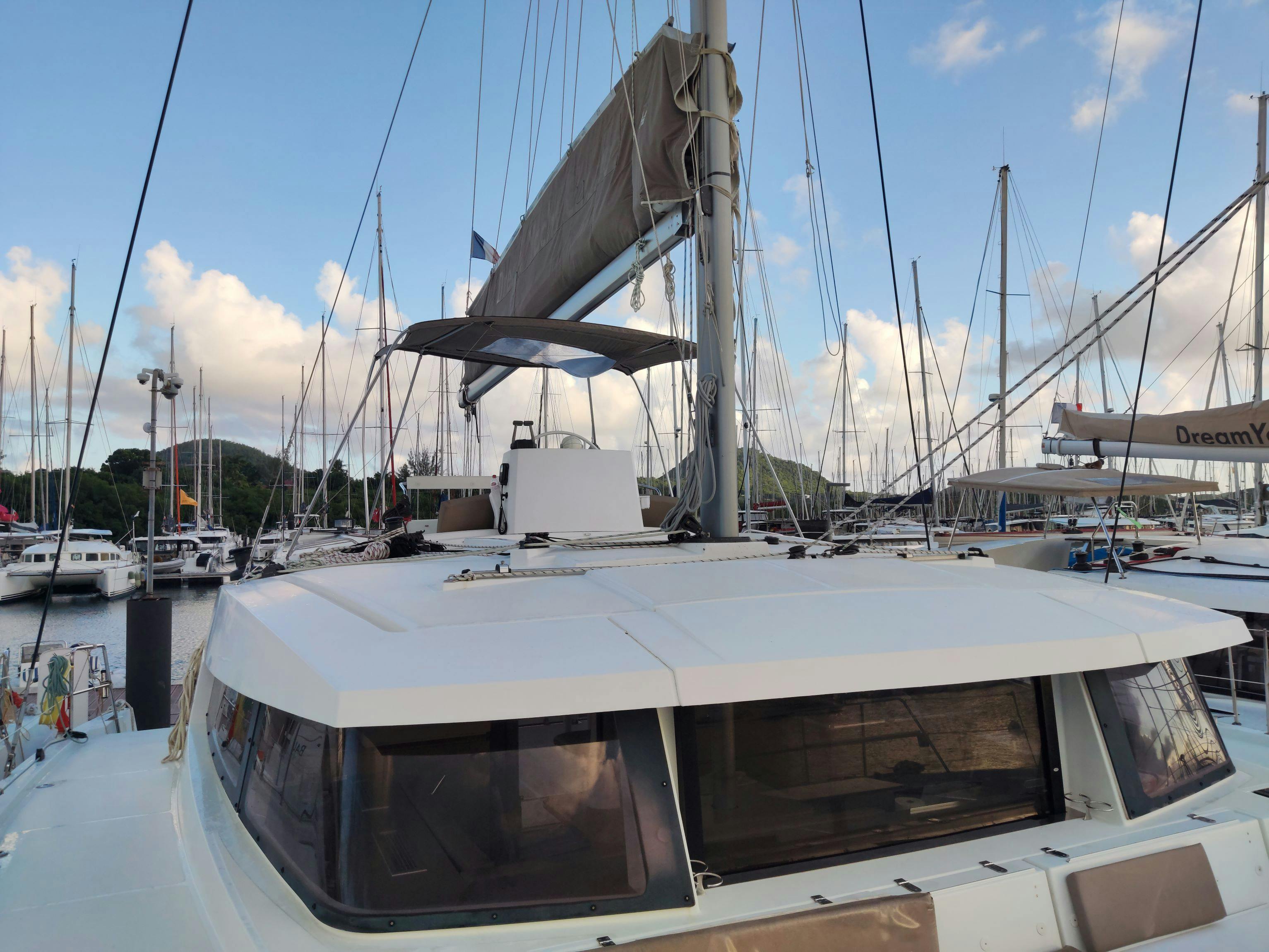 Book Bali 4.5 - 4 + 2 cab. Catamaran for bareboat charter in Martinique, Le Marin, Martinique, Caribbean with TripYacht!, picture 6