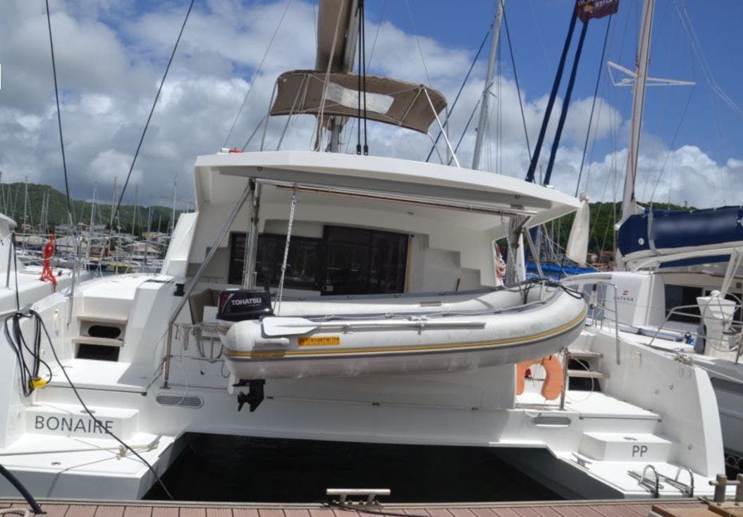 Book Bali 4.5 - 4 + 2 cab. Catamaran for bareboat charter in Martinique, Le Marin, Martinique, Caribbean with TripYacht!, picture 1