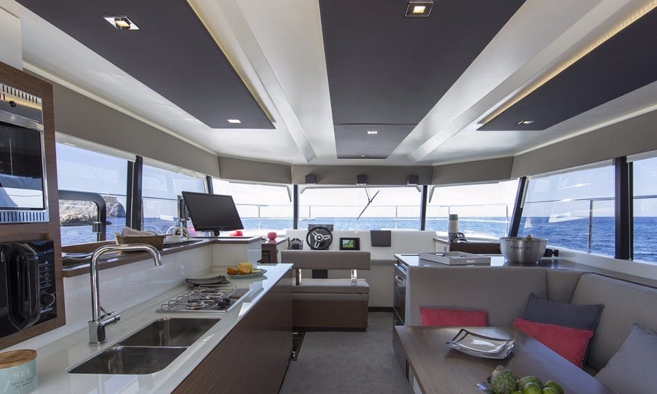 Book Fountaine Pajot MY 37 - 3 cab. Power catamaran for bareboat charter in Whitsundays, Airlie Beach, Coral Sea Marina, Whitsunday Region of Queensland, Australia and Oceania with TripYacht!, picture 6