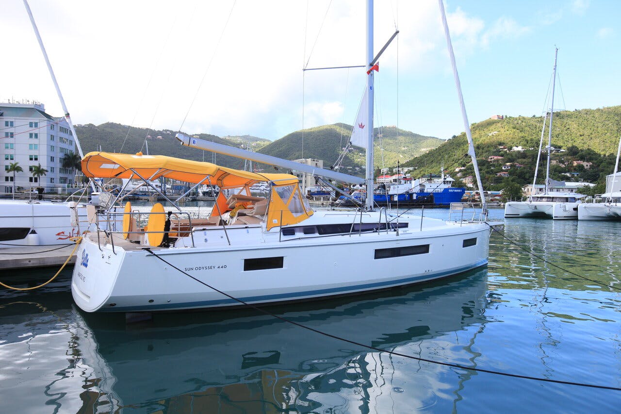 Book Sun Odyssey 440 - 2 cab. Sailing yacht for bareboat charter in Ritter House Marina, Tortola, British Virgin Islands with TripYacht!, picture 3
