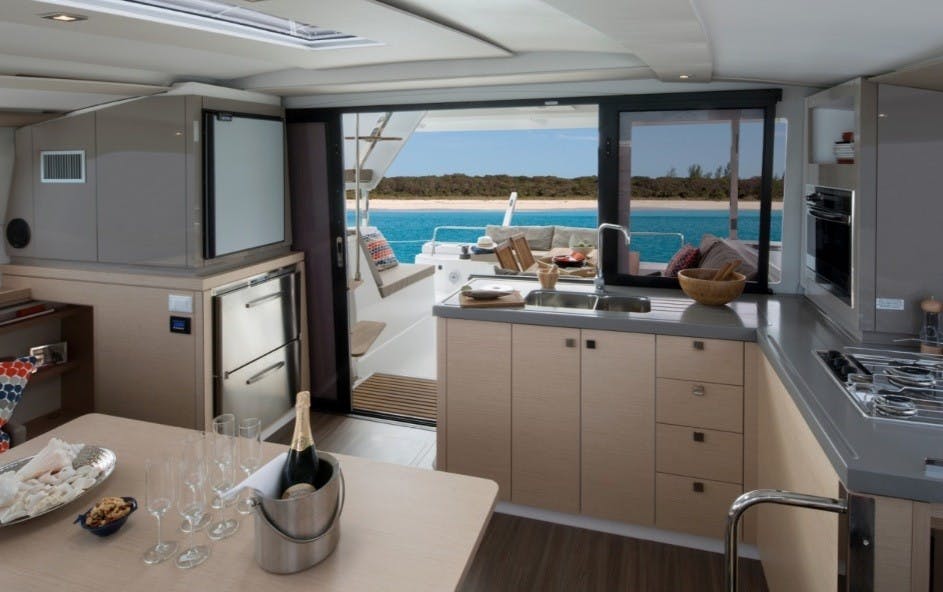 Book Fountaine Pajot Lucia 40 - 3 cab. Catamaran for bareboat charter in Nassau, Palm Cay Marina, New Providence, Bahamas with TripYacht!, picture 8