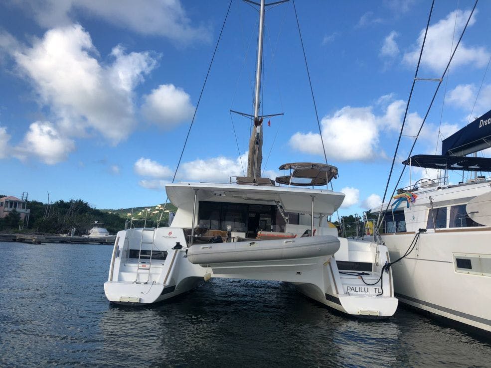 Book Helia 44 - 4 + 2 cab. Catamaran for bareboat charter in Antigua, Jolly Harbour Marina, Antigua, Caribbean with TripYacht!, picture 3