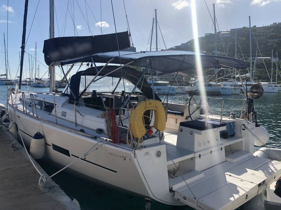 Book Dufour 500 GL - 5 cab. Sailing yacht for bareboat charter in Guadeloupe, La Marina Bas du Fort, Guadeloupe, Caribbean with TripYacht!, picture 1