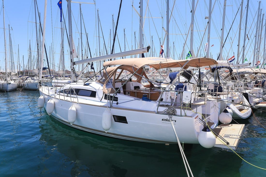 Book Elan Impression 45.1 Sailing yacht for bareboat charter in Marina Kornati, Biograd, Zadar region, Croatia with TripYacht!, picture 3