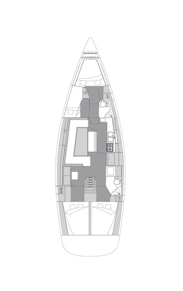 Book Elan Impression 45.1 Sailing yacht for bareboat charter in Marina Kornati, Biograd, Zadar region, Croatia with TripYacht!, picture 2