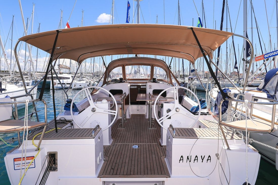 Book Elan Impression 45.1 Sailing yacht for bareboat charter in Marina Kornati, Biograd, Zadar region, Croatia with TripYacht!, picture 1