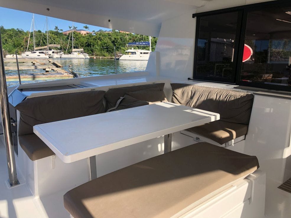 Book Fountaine Pajot Saona 47 Quintet - 5 + 1 cab. Catamaran for bareboat charter in BVI, Hodge's Creek Marina, British Virgin Islands with TripYacht!, picture 7