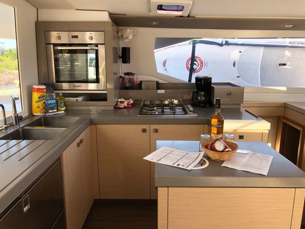 Book Fountaine Pajot Saona 47 Quintet - 5 + 1 cab. Catamaran for bareboat charter in BVI, Hodge's Creek Marina, British Virgin Islands with TripYacht!, picture 13