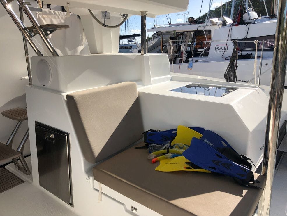 Book Fountaine Pajot Saona 47 Quintet - 5 + 1 cab. Catamaran for bareboat charter in BVI, Hodge's Creek Marina, British Virgin Islands with TripYacht!, picture 6