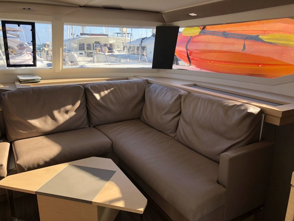 Book Fountaine Pajot Saona 47 Quintet - 5 + 1 cab. Catamaran for bareboat charter in BVI, Hodge's Creek Marina, British Virgin Islands with TripYacht!, picture 12