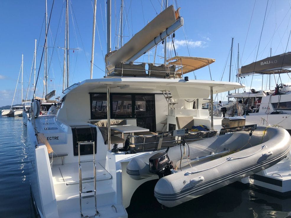 Book Fountaine Pajot Saona 47 Quintet - 5 + 1 cab. Catamaran for bareboat charter in BVI, Hodge's Creek Marina, British Virgin Islands with TripYacht!, picture 3