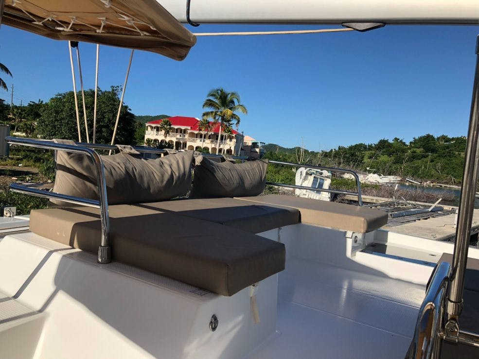 Book Fountaine Pajot Saona 47 Quintet - 5 + 1 cab. Catamaran for bareboat charter in BVI, Hodge's Creek Marina, British Virgin Islands with TripYacht!, picture 9
