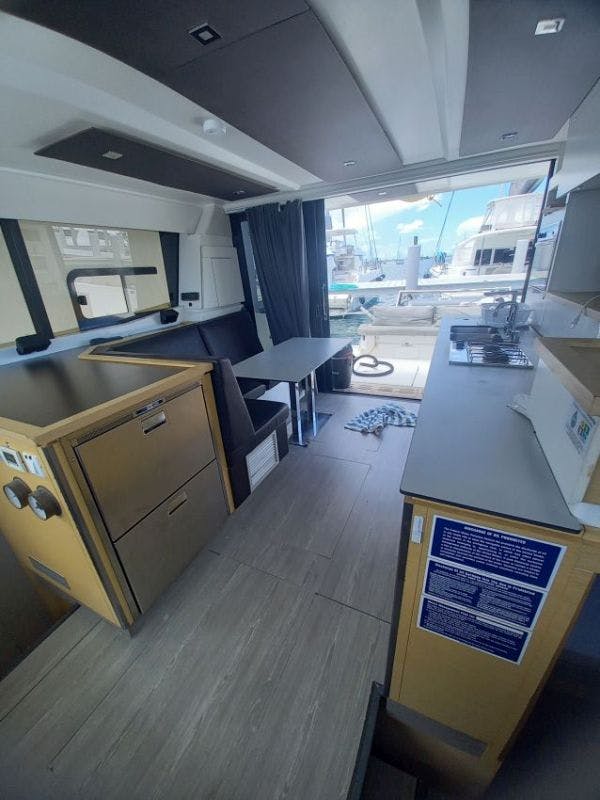 Book Fountaine Pajot MY 37 - 3 cab. Power catamaran for bareboat charter in Marsh Harbour, Conch Inn Marina, Abaco Islands, Bahamas with TripYacht!, picture 5