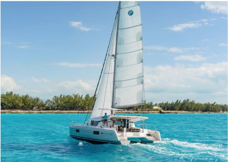 Book Lagoon 42 - 4 + 2 cab. Catamaran for bareboat charter in Placencia, Roberts Grove Marina, Belize with TripYacht!, picture 1